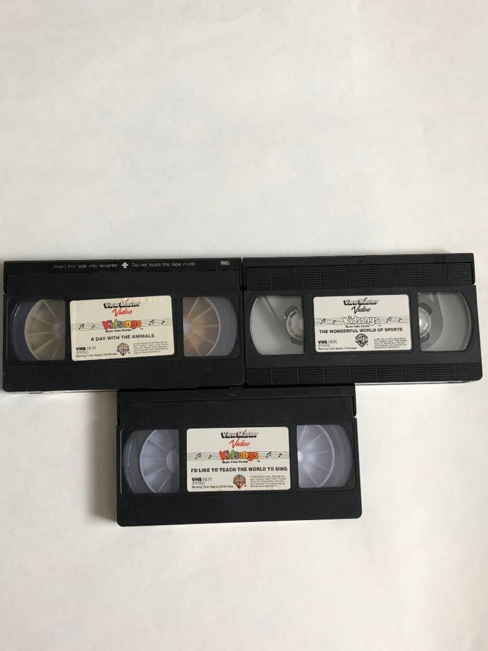 Kidsongs VHS Lot Of 3 Vintage View Master Kid Songs - Music Video Stories